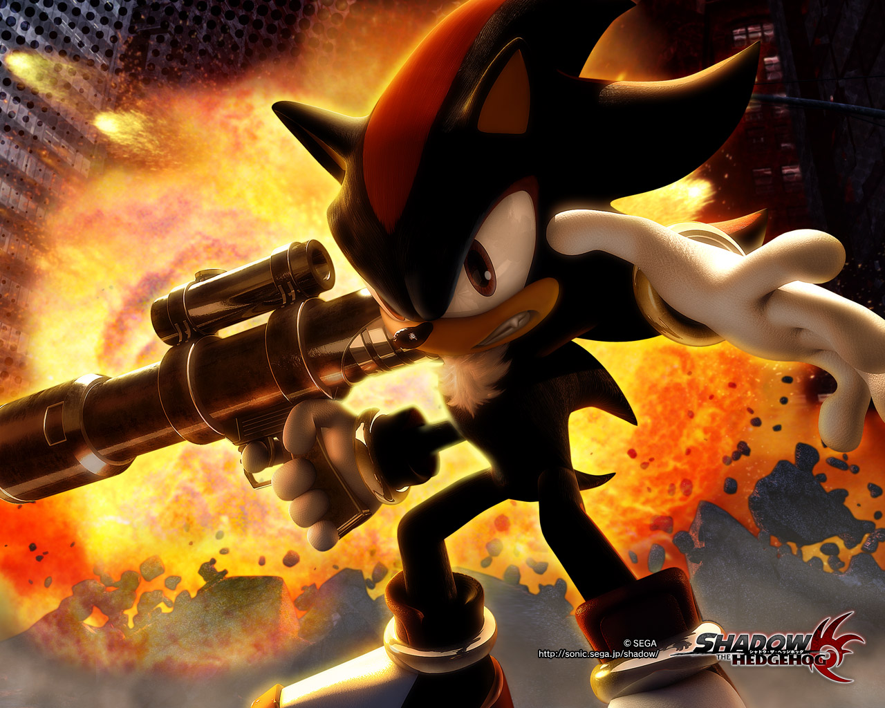 Shadow of a Hedgehog ./ Desktop ./ Shadow the Hedgehog Game Wallpapers