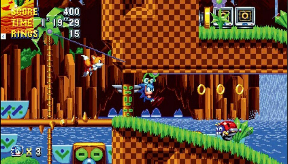 Sonic Mania - Green Hill Zone Act 2 Raw Gameplay 