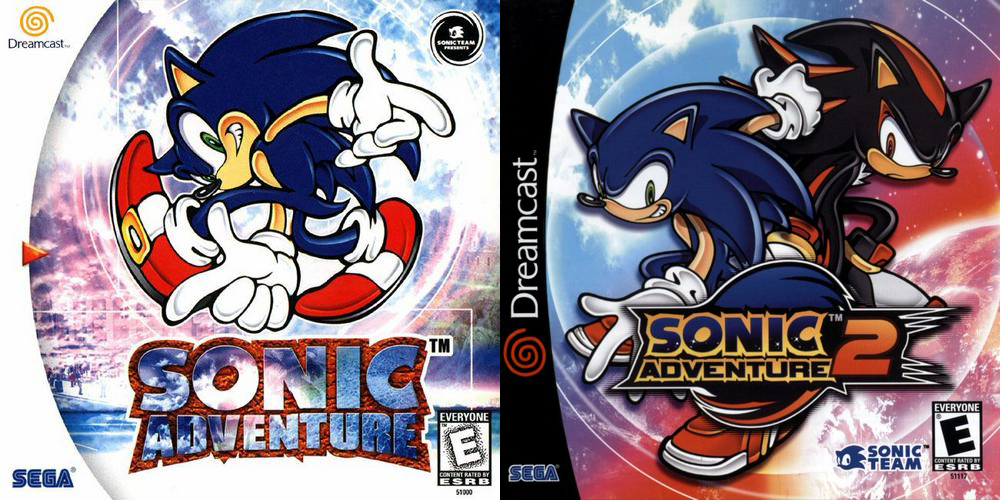 Sonic Adventure duology boxart