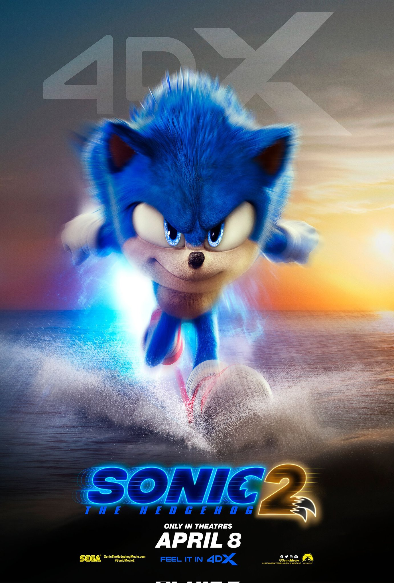 New Sonic the Hedgehog 2 Movie 4DX Poster Revealed – SoaH City