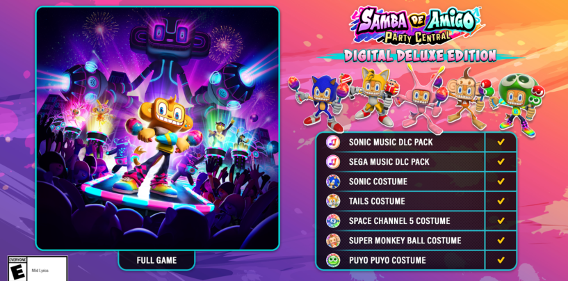 Sonic & Tails Costumes Featured in Samba de Amigo: Party Central