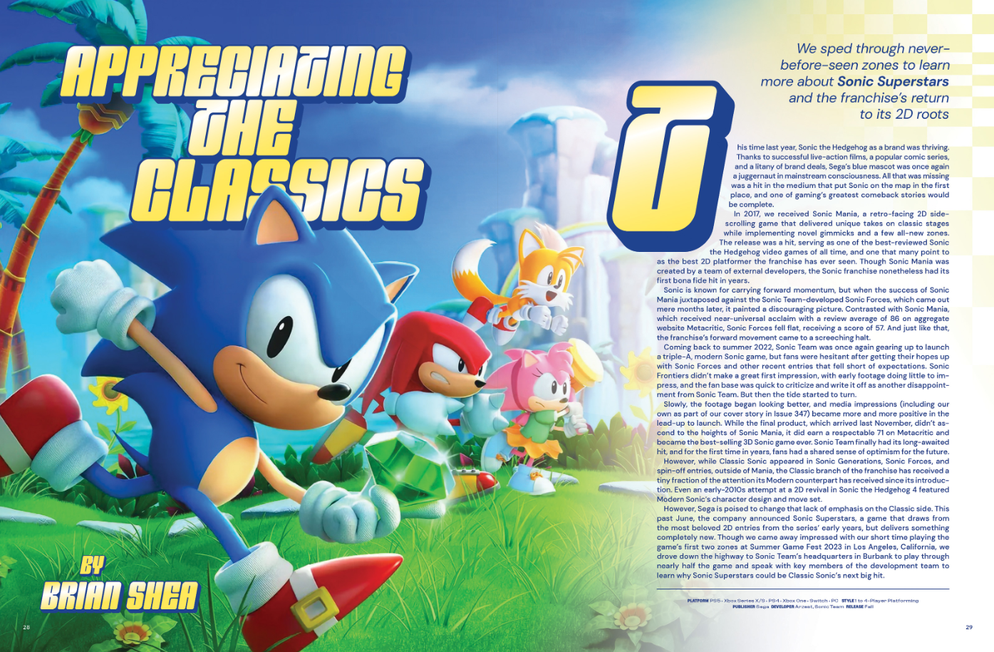 Sonic Superstars Review - The Folly Of Teamwork - Game Informer
