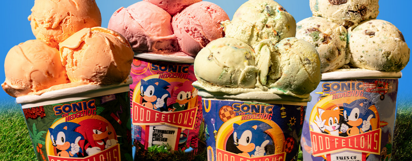 SEGA & OddFellows Launch New Sonic the Hedgehog Ice Cream