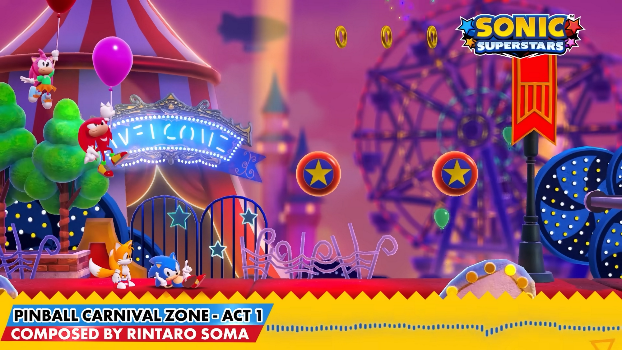 Sonic Superstars Pinball Carnival Act 1 OST Released