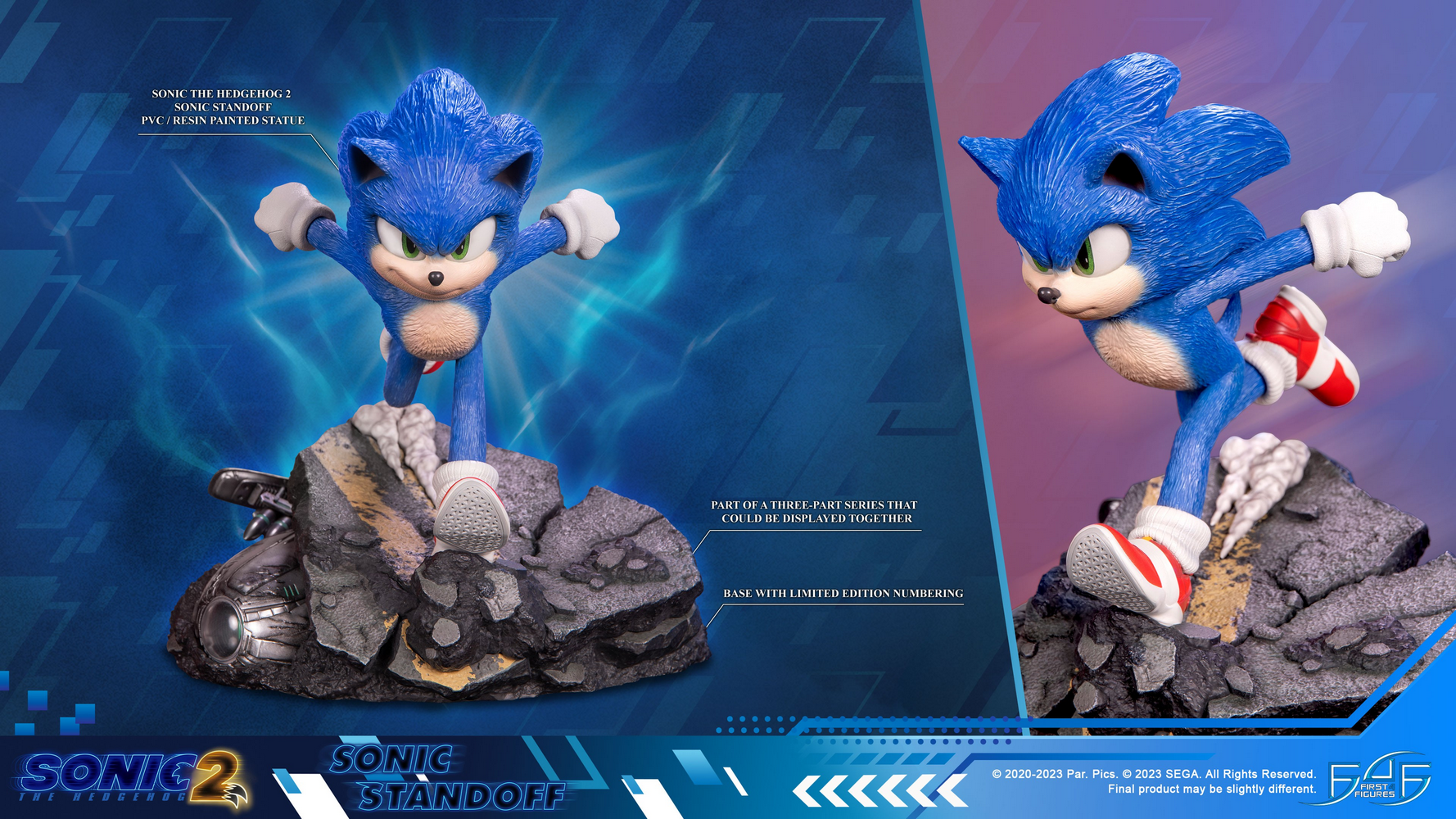 First 4 Figures Sonic the Hedgehog 2 - Sonic Standoff Pre-Orders Now Available