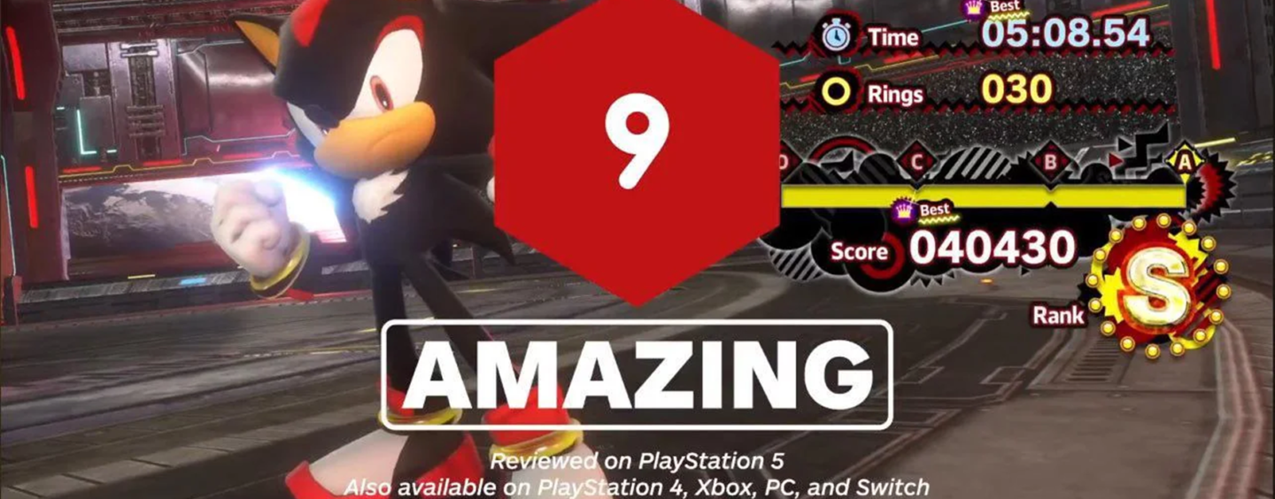 SONIC X SHADOW GENERATIONS Receives a 9/10 From IGN