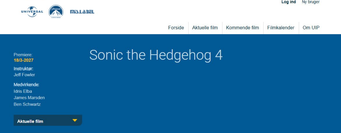 Rumor: New Sonic Movie 4 Listing Reveals Jeff Fowler, Idris Elba, James Marsden, and Ben Schwartz to Return